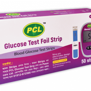 Home pcl glucose test foil strip